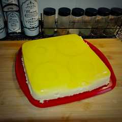 Una foto de Postre de piña