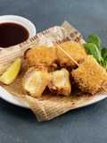 Apple and Pork Belly Skewer Katsu
