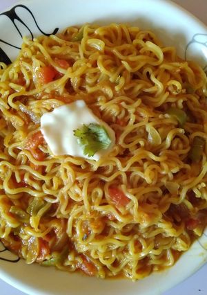 A picture of Cheese Masala Maggie.