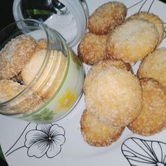 Coconut cookies A picture of Coconut cookies.