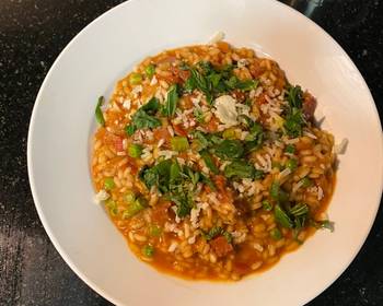 Easy Fast Cooking Chorizo Risotto Spicy Delicious