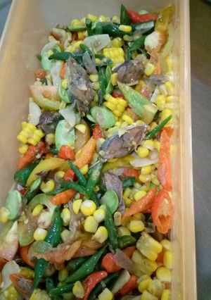 Foto resep Tumis peda jagung manis