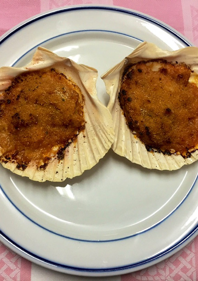 Una foto de Vieiras gratinadas
