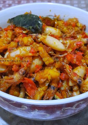 Foto resep Sambal baby cumi dan tempe