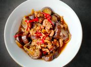 Gambar terung daging cincang