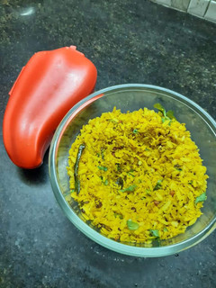 A picture of No Onion-Garlic Poha.