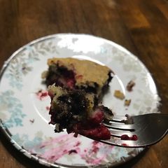 A picture of Chunky Berry Chocolate coconut banana bread.