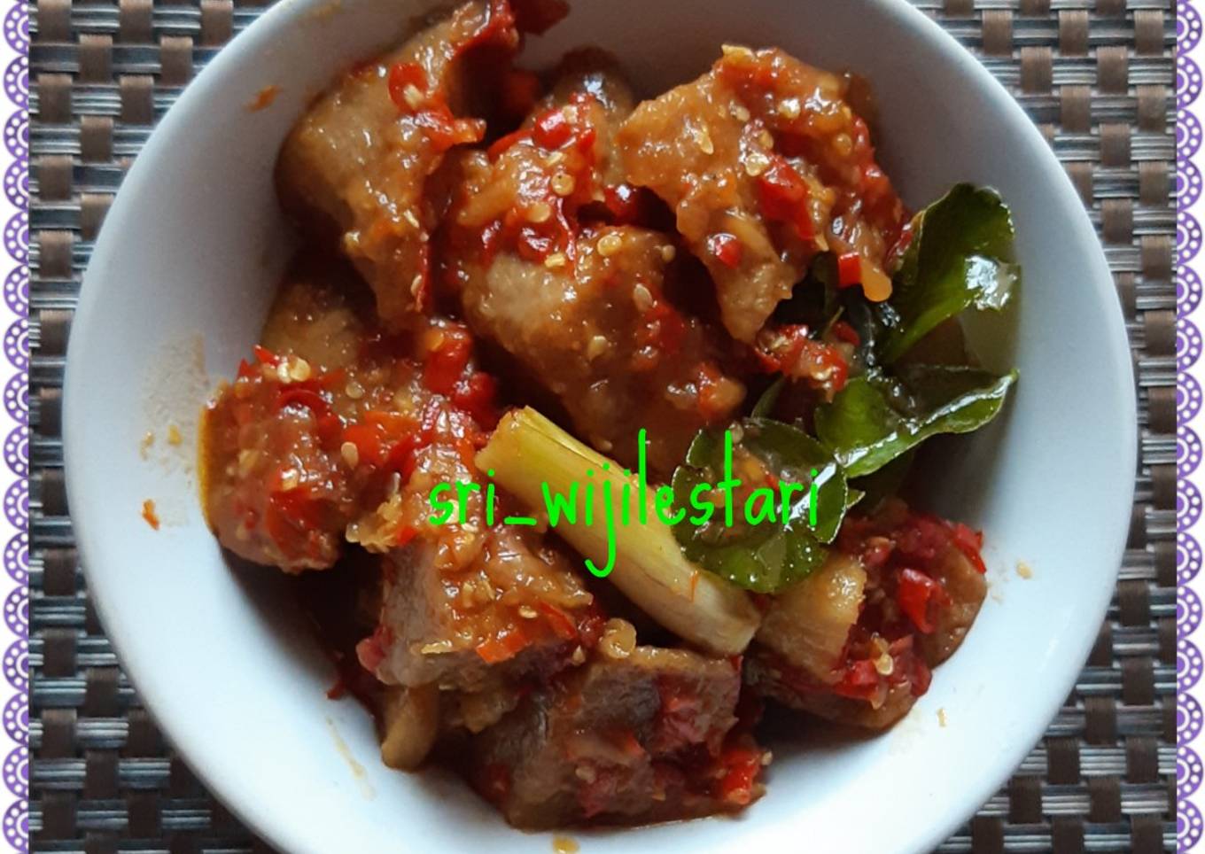 Tempe gembus pedas