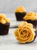 Chocolate Cupcakes with Peanut Butter Buttercream Frosting