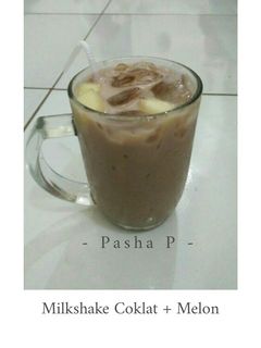 Foto resep Milkshake Coklat + Melon