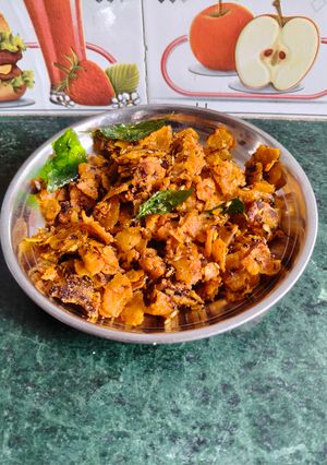 A picture of Left over Roti Masala.