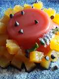 Gelo di anguria e gelè di melone