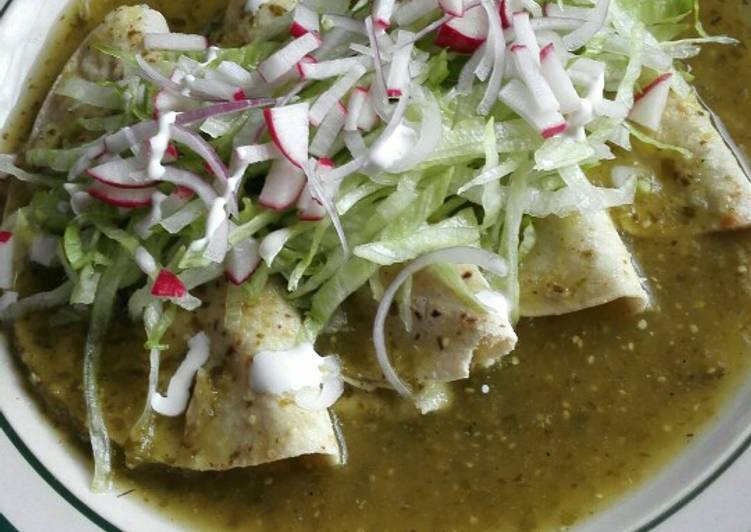 Como Hacer Enchiladas Verdes Tradicionales Receta Paso A Paso My Xxx Hot Girl 