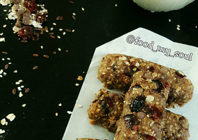 Recipe of Favorite Protein Rich Energy Bar No Bake