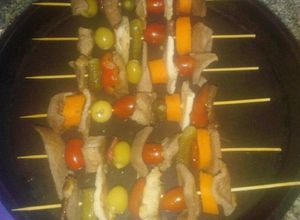 Una foto de Brochete variadito