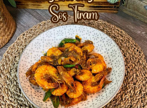 Gambar Udang Goreng Sos Tiram