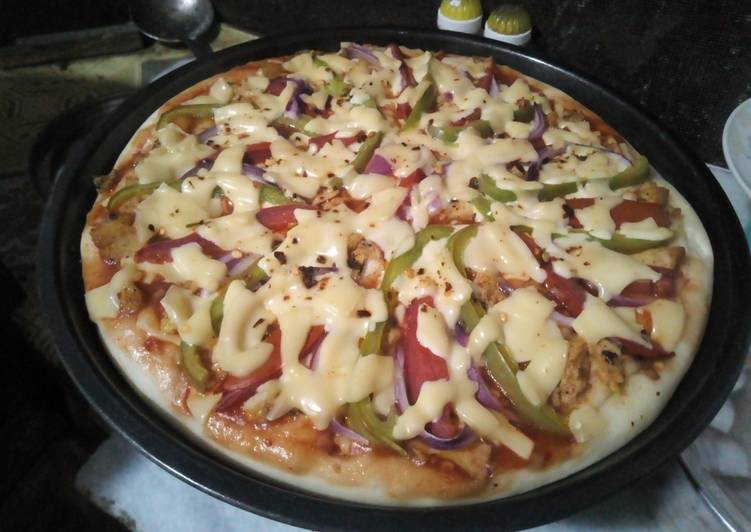 Easiest Way to Prepare Homemade Chicken Pizza