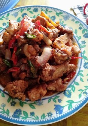 Foto resep Ayam Cincang Lada Hitam