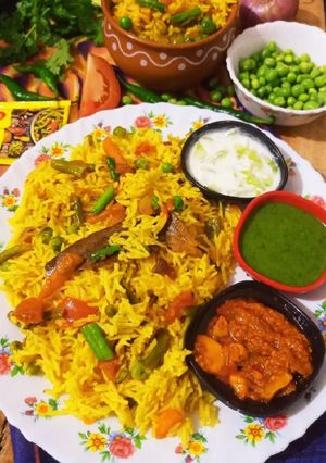 मसाला ए मैजिक मिक्स वेज पुलाव (masala e magic mix veg pulao recipe in Hindi) रेसिपी मुख्य फोटो