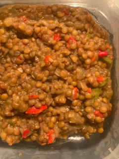 Una foto de Lentejas con verduras