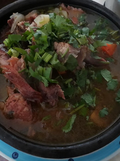 Una foto de Ajiaco (con el asado anterior)