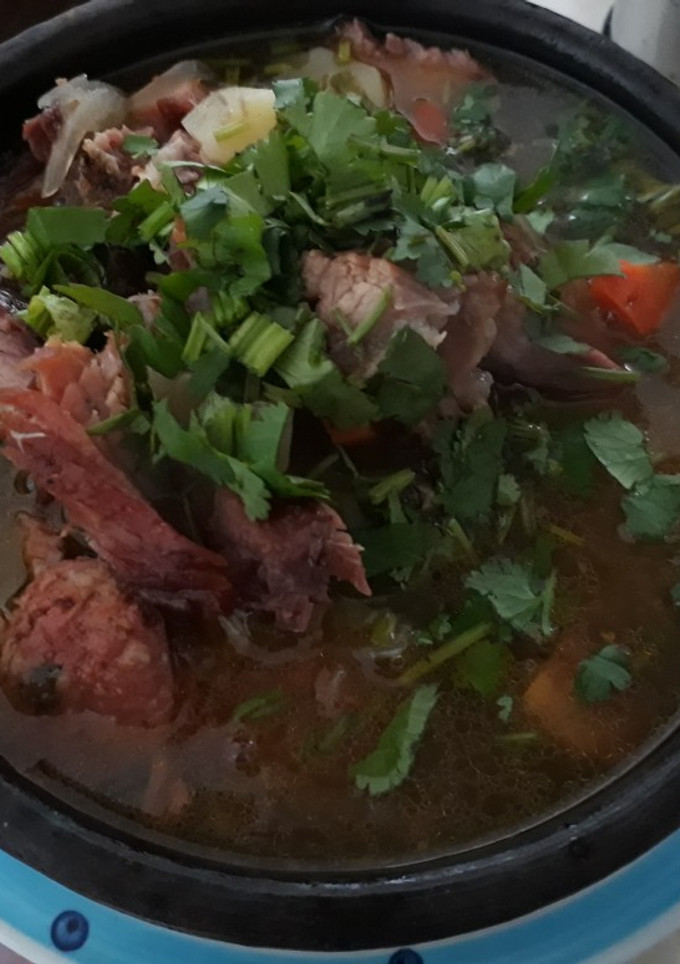 Una foto de Ajiaco (con el asado anterior)