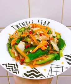 nộm tai heo dưa chuột