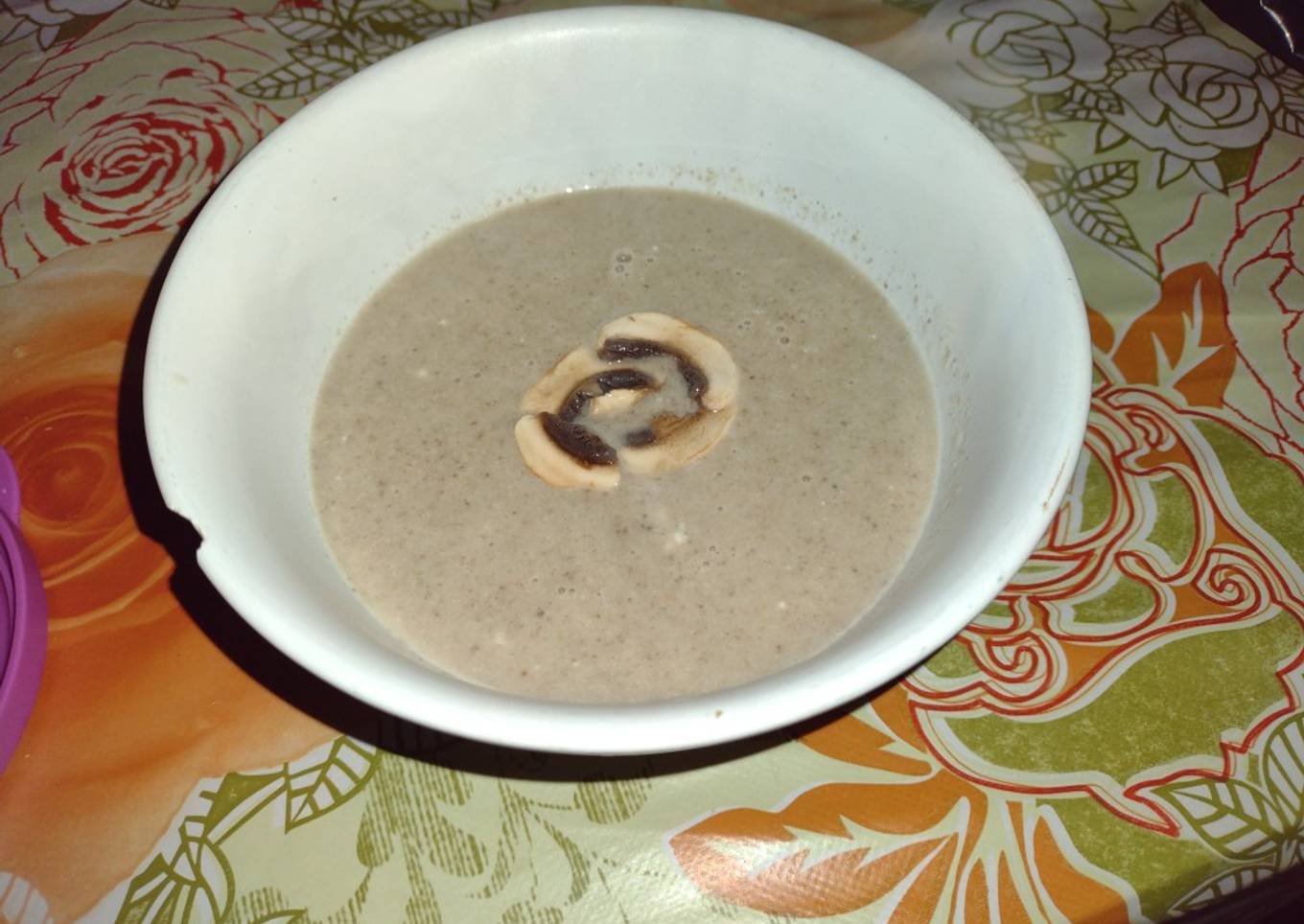 Crema de champiñones