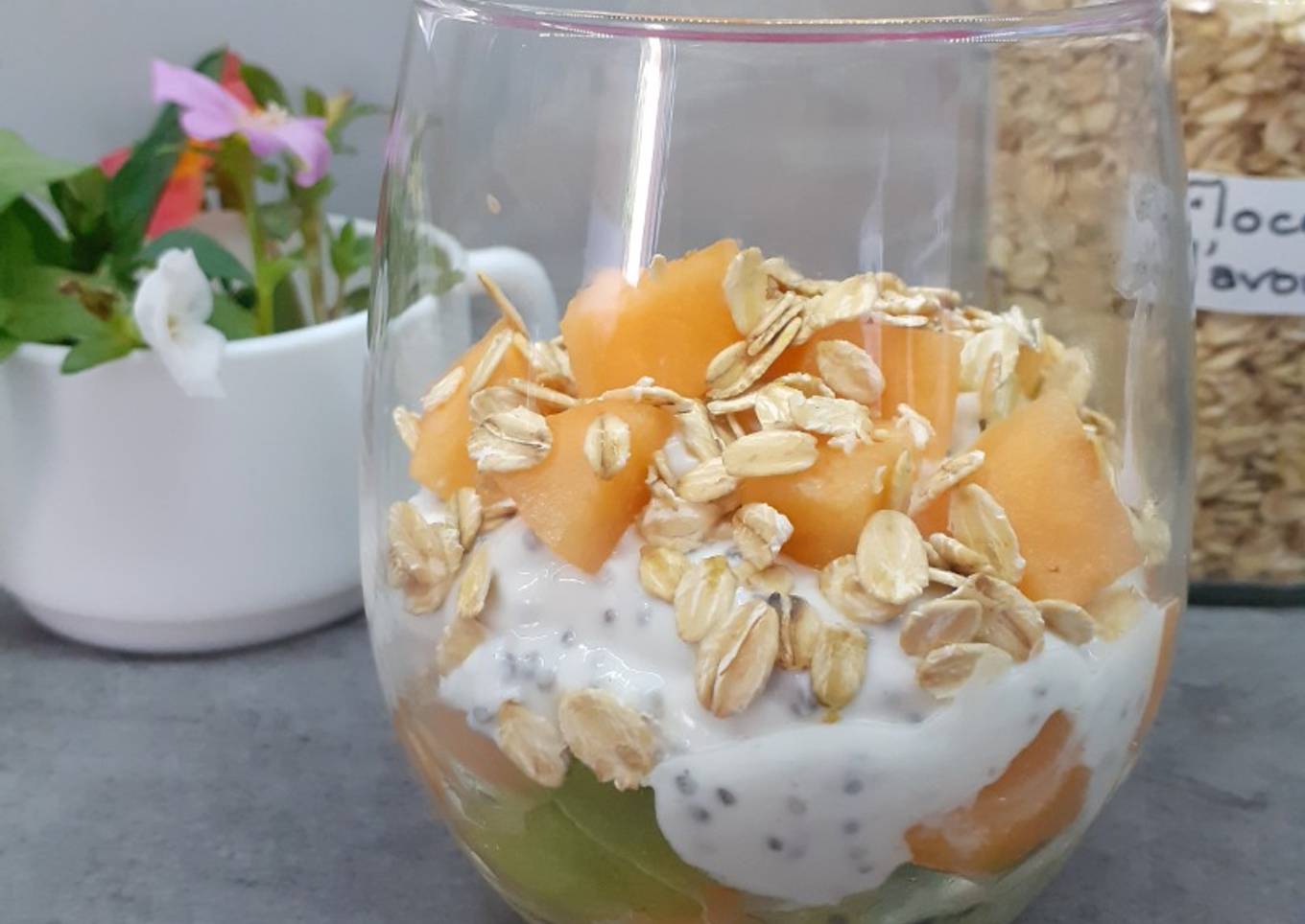 Easiest Way to Prepare Perfect Verrine façon salade de fruits  🍈🥝🍍