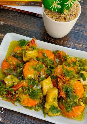 Foto resep Goreng Udang Tahu Cabe Ijo