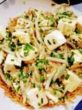 Mapo Tofu Crispy Noodle Plate