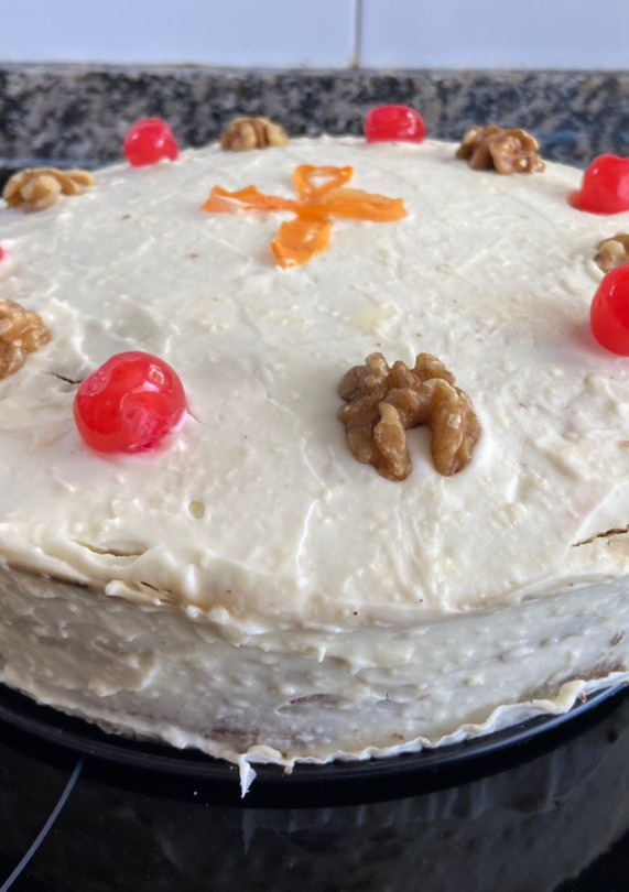 Una foto de Carrot cake