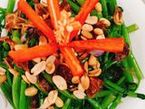 Rau muống luộc trộn dầu giấm