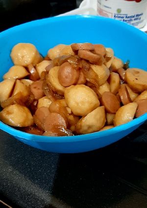 Foto resep Sosis bakso ayam saus teriyaki