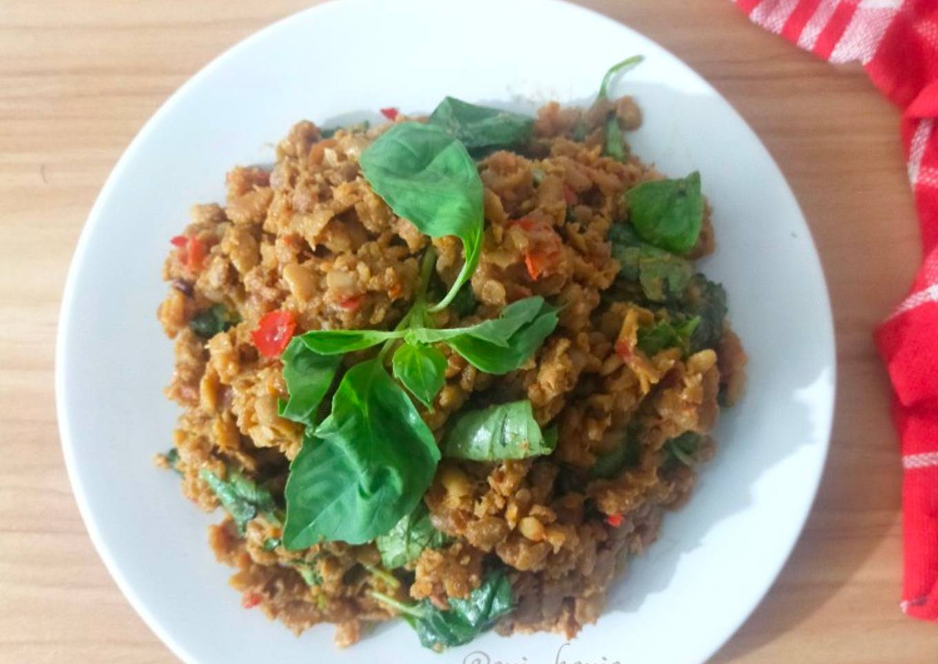 Sambal Tempe Kemangi Pedas Manis