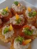 Canapes de camarones