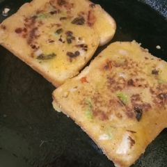 Sooji bread toast A picture of Sooji bread toast.