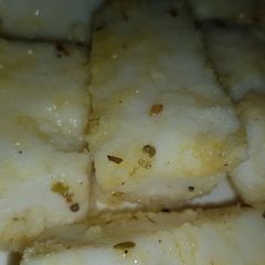 A picture of Left over posho(Ugali).