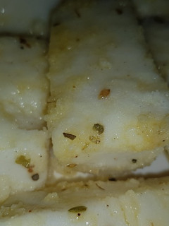 A picture of Left over posho(Ugali).