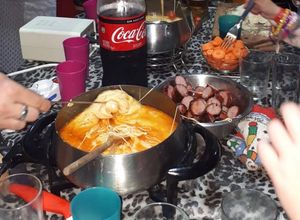 Una foto de Fondue de Queso con Gustos