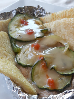 Una foto de Pescado al papillote con fumet de pescado