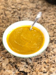 A picture of Carrot soup.