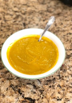 A picture of Carrot soup.
