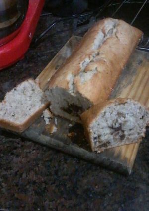 Una foto de Budín de banana y chocolate