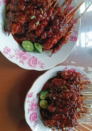 Foto resep Sate ayam teflon bumbu kacang