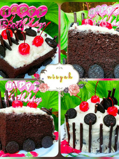 Foto resep Snowy Brownie Cake ~ Brownies Kukus & Ganache Coklat Susu 🎂⛄