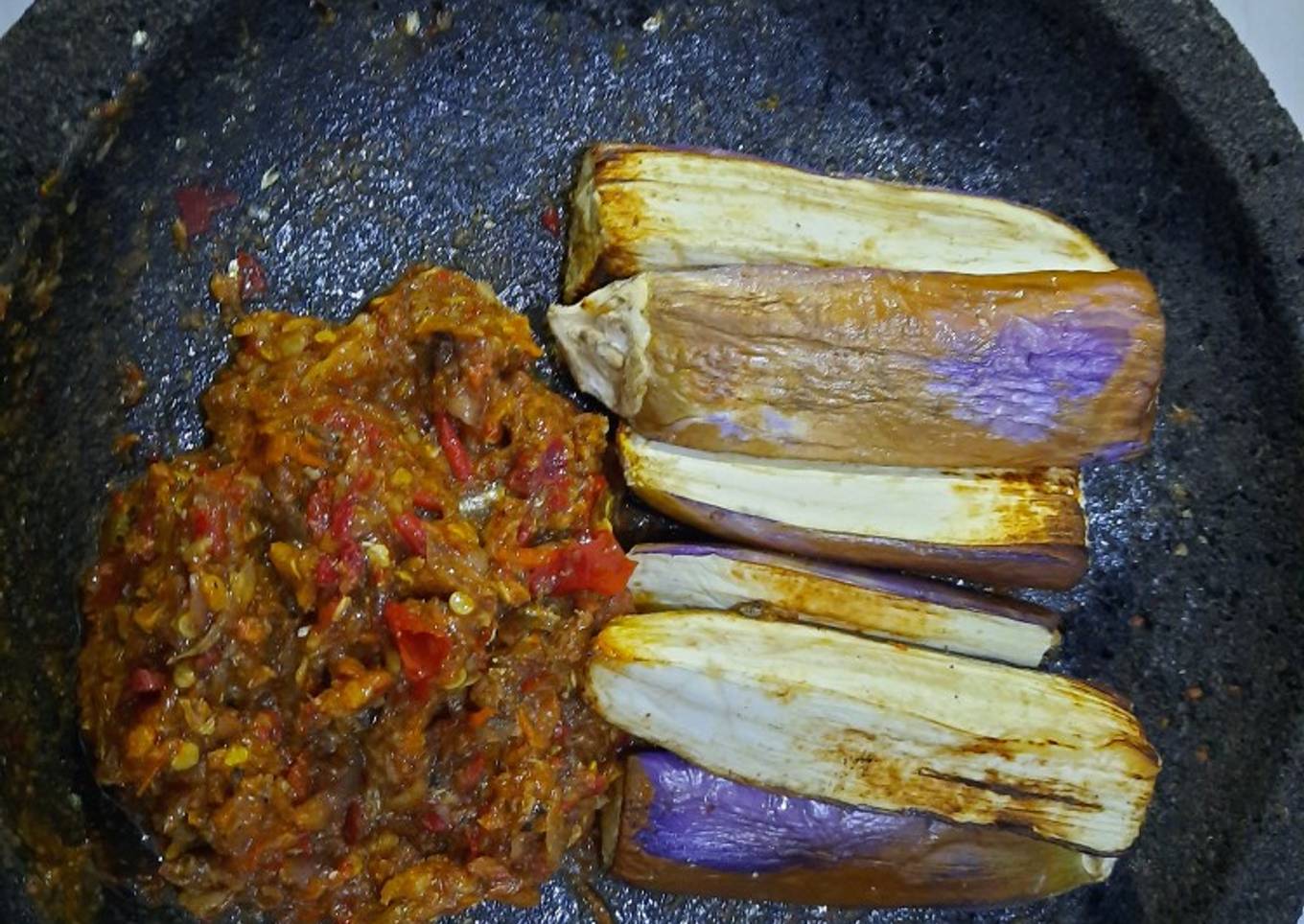 Terong Bakar Sambal Teri