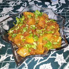 A picture of Masala Fried Curried Potatoes.