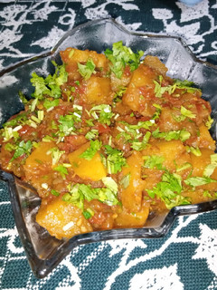 A picture of Masala Fried Curried Potatoes.