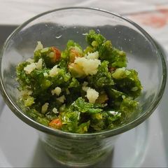 A picture of Green chilli halwa.
